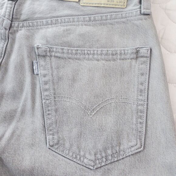 NEW! Levi's Silver Tab '90's' Style' Men's 30x30 Straight Fit Gray Distressed - Picture 7 of 12